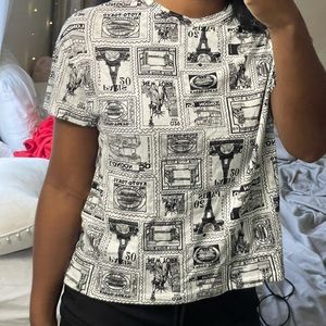 zara graphic tee